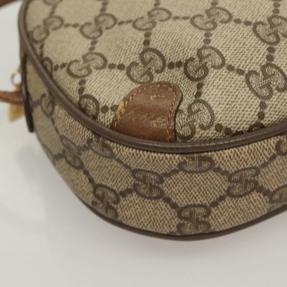 GUCCI GG Supreme Web Sherry Line Bag Pvc Beige Gold 89 02 066 - Picture 10 of 16
